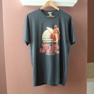 NWT Darth Vader May the Surf be With You T shirt size L Gray Hawaii
